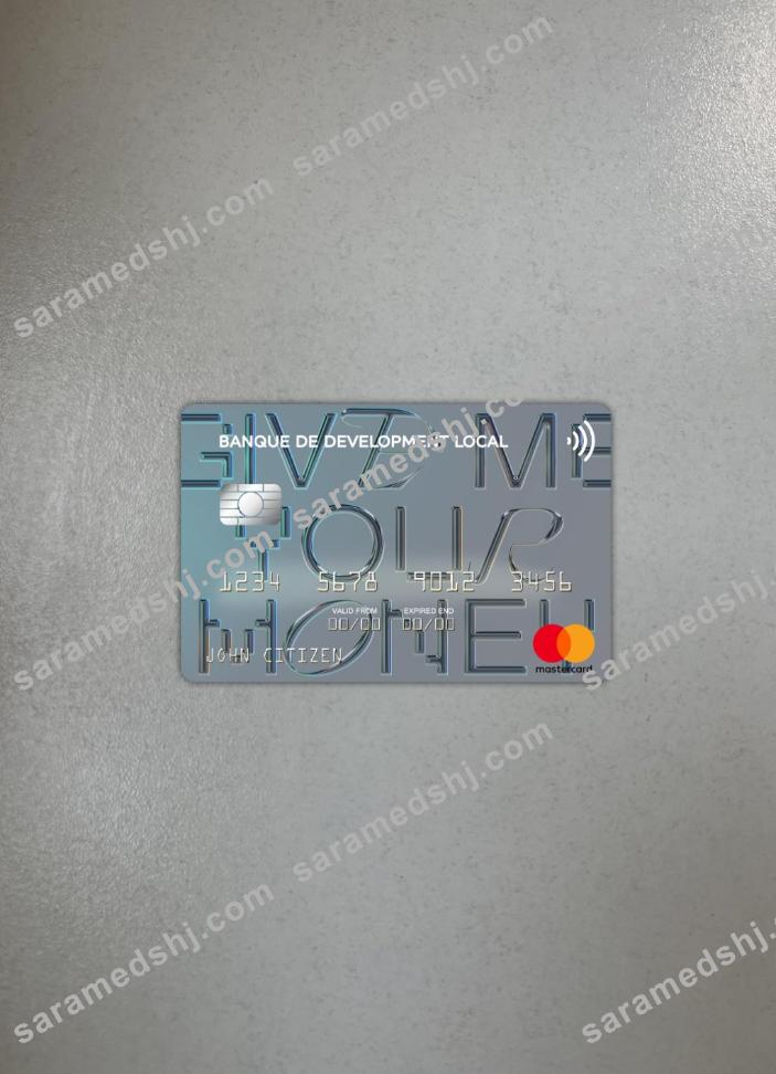 Algeria Banque de Développement Local mastercard photolook front
